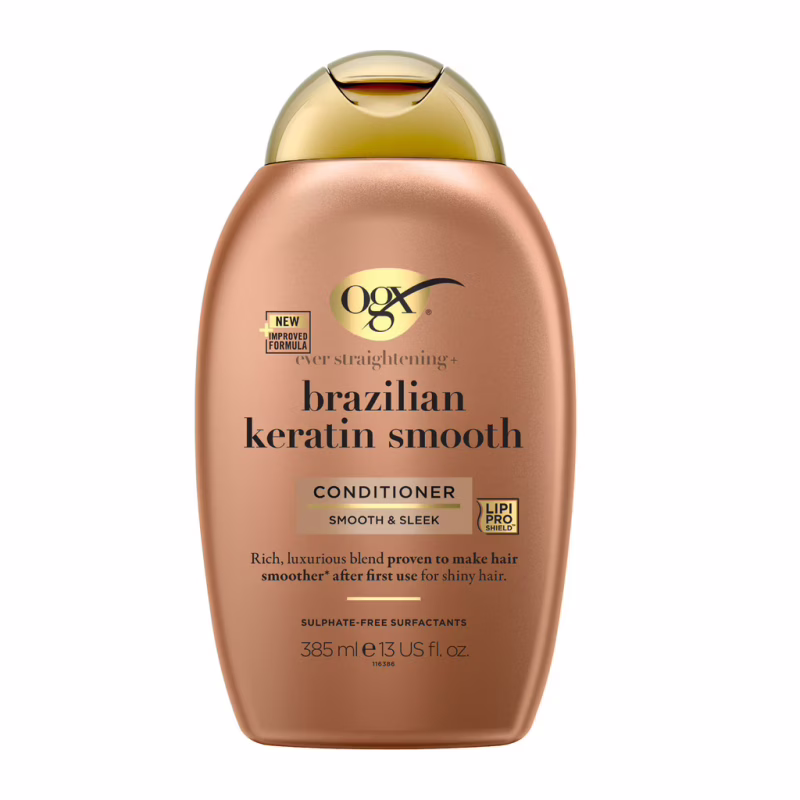 Кондиционер для волос OGX Brazilian Keratin Smooth для укрепления волос 385 мл (0022796976024)