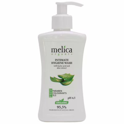 Гель для інтимної гігієни Melica Organic з молочною кислотою та екстрактом алое 300 мл (4770416342105)