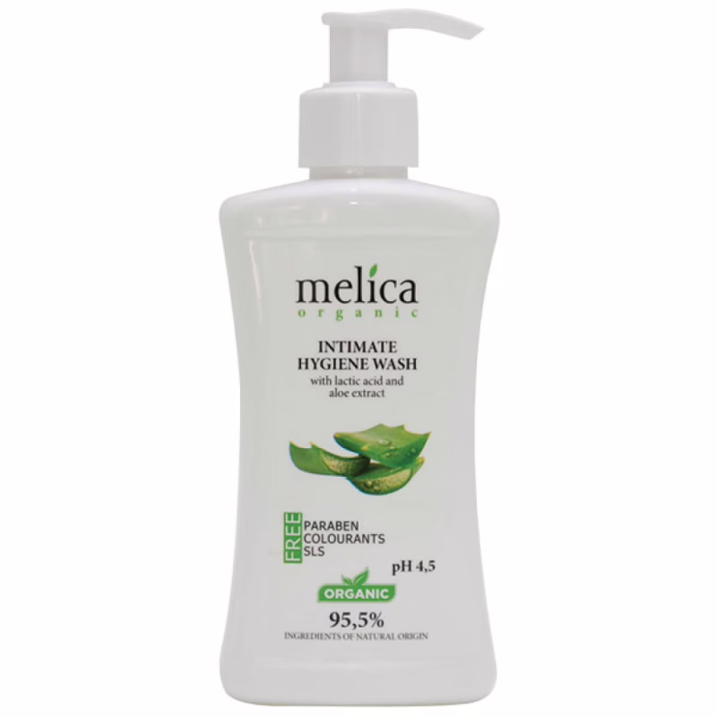 Гель для інтимної гігієни Melica Organic з молочною кислотою та екстрактом алое 300 мл (4770416342105)