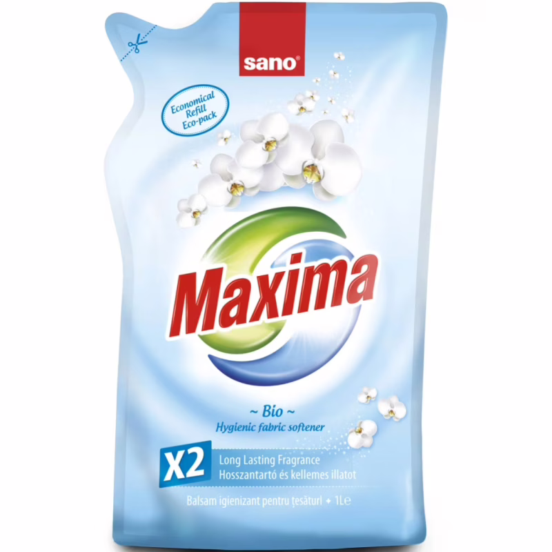 Кондиционер для белья Sano Maxima Bio сменная упаковка 1 л (7290010935512)