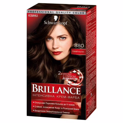 Краска для волос Brillance 880-Темный каштан 142.5 мл (4015000535335)