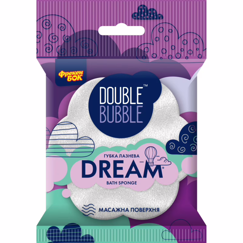 Губка для купання Фрекен БОК Dream З масажною поверхнею Колір в асортименті (4823071627282)