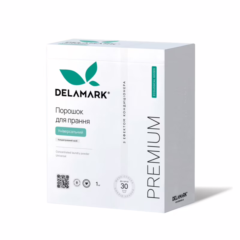 Стиральный порошок DeLaMark Premium Line Universal с эффектом кондиционера 1 кг (4820152330963)