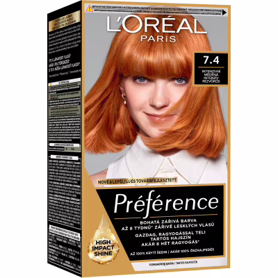 Фарба для волосся L'Oreal Paris Preference 74 - Інтенсивний мідний (3600521410370/3600521434734)