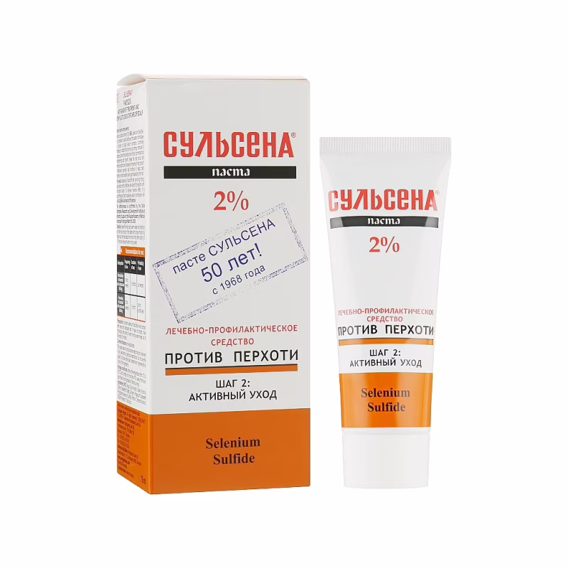 Паста для ухода за волосами Сульсена лечебно-профилактическая против перхоти 2% 75 мл (4823052201067)
