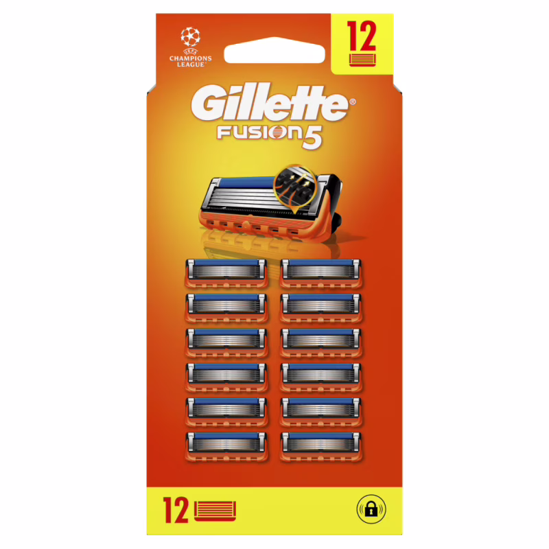 Сменные кассеты Gillette Fusion5 12 шт. (7702018441075/8006540986141)
