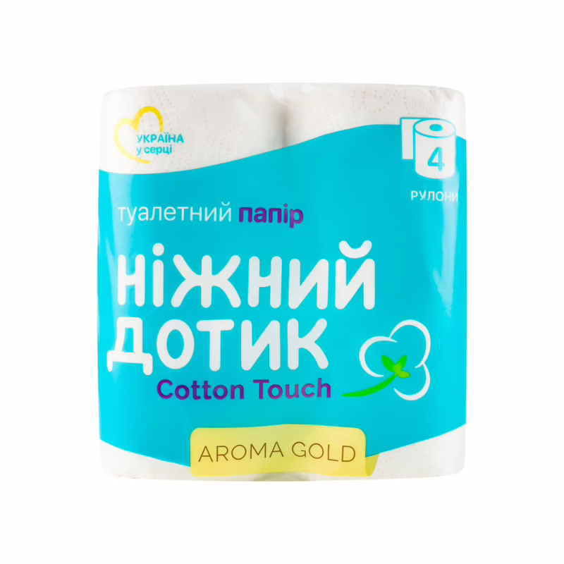 Туалетний папір Ніжний дотик Aroma Gold 2 шари 4 рулони (4823019010992)