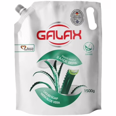 Жидкое мыло Galax Алоэ вера Дой-пак 1500 г (4823128000884)