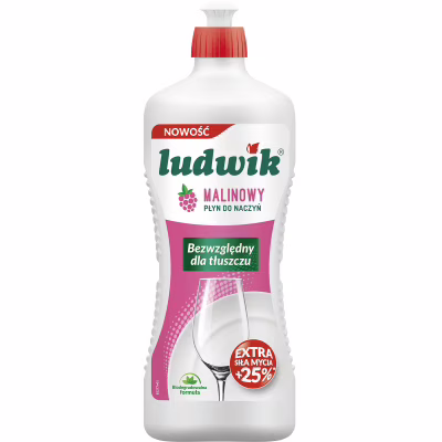 Засіб для ручного миття посуду Ludwik Малина 900 г (5900498028201)