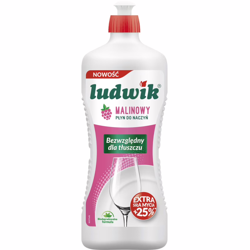 Засіб для ручного миття посуду Ludwik Малина 900 г (5900498028201)