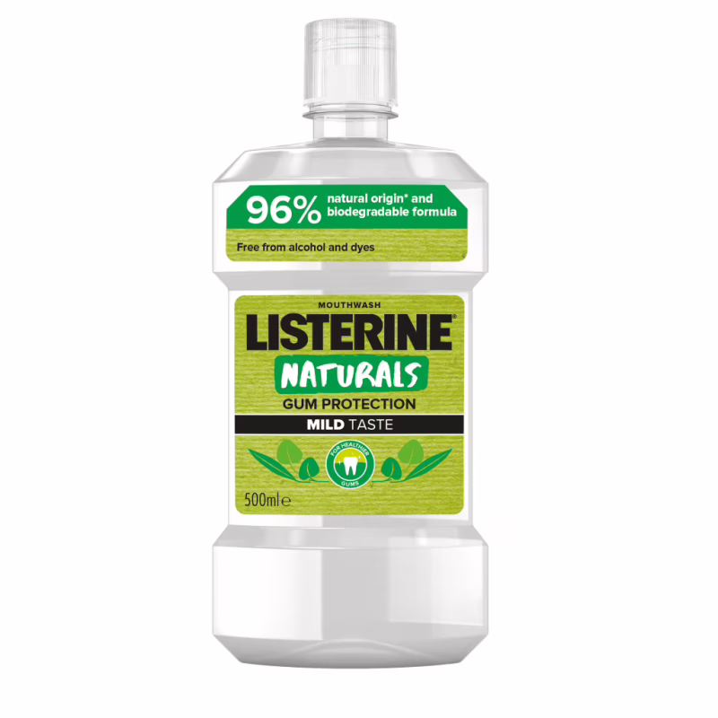Ополаскиватель для полости рта Listerine Naturals с эфирными маслами 500 мл (3574661643335/3574661657462)