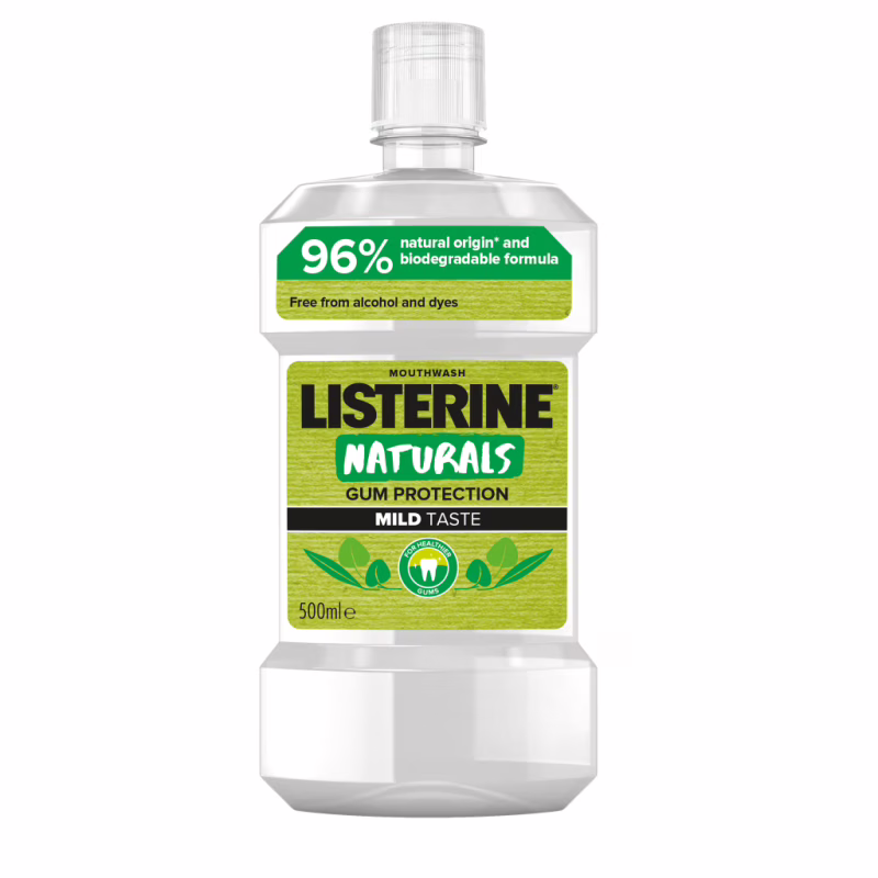 Ополаскиватель для полости рта Listerine Naturals с эфирными маслами 500 мл (3574661643335/3574661657462)