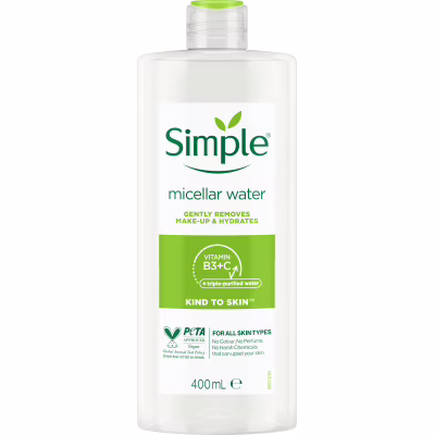 Міцелярна вода Simple Micellar Water Vitamin B3+C 400 мл (8710908371509)