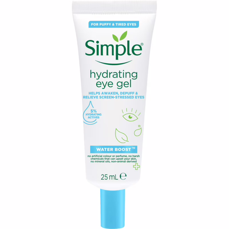 Гель для лица Simple Hydrating Eye Gel Water Boost Увлажняющий для области вокруг глаз 25 мл (8720181047879)