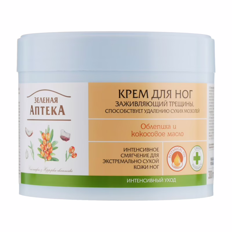 Крем для ног Green Pharmacy Для заживления трещин 300 мл (4823015914713)