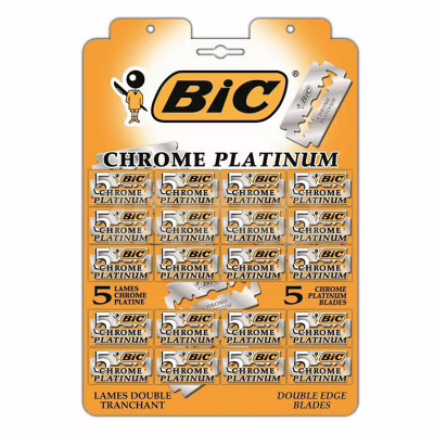 Сменные кассеты Bic Chrome Platinum классические лезвия 100 шт. (3086126605364)
