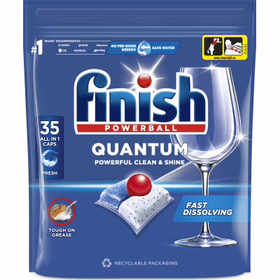 Таблетки для посудомийних машин Finish Quantum All in 1 35 шт. (5908252005215)