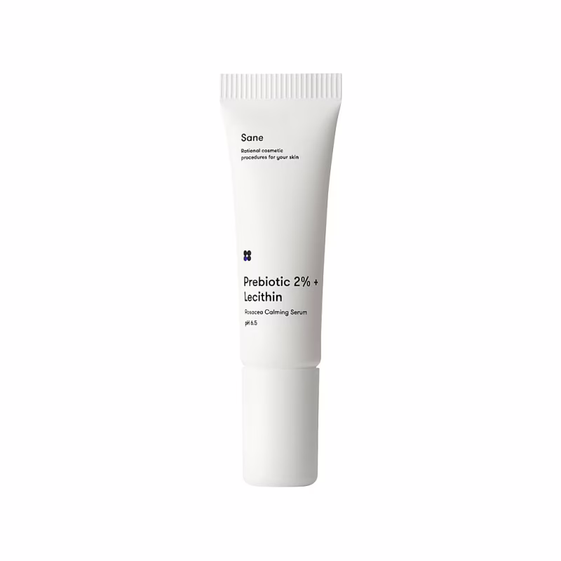 Сыворотка для лица Sane Prebiotic 2% + Lecithin Rosacea Calming Serum pH 6.5 Успокаивающая 10 мл (4820266830595)