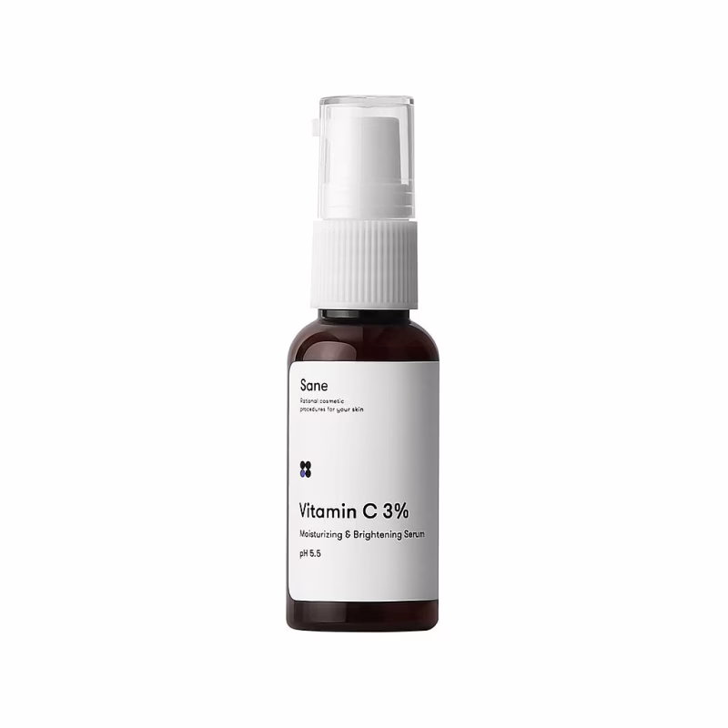 Сыворотка для лица Sane Vitamic C 3% Moisturizing & Brightening С витамином С 30 мл (4820266830489)