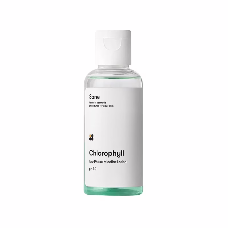 Мицеллярная вода Sane Chlorophyll Two-Phase Micellar Lotion Двухфазная 50 мл (4820266830335)