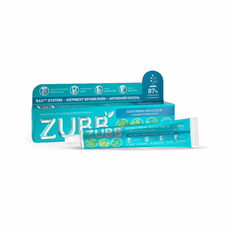 Зубная паста Zubb Тройная мята 90 г (4820206210067)