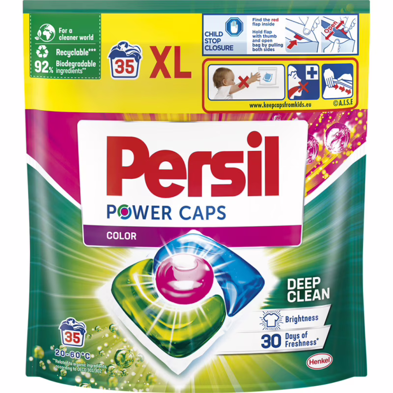 Капсулы для стирки Persil Power Caps Color Deep Clean 35 шт. (9000101801958)