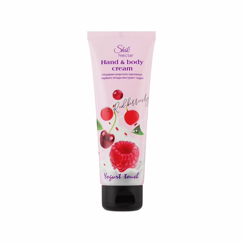 Крем для рук Shik Nectar Yogurt Touch Червоні ягоди та екстракт годжі 75 мл (4823107604416)