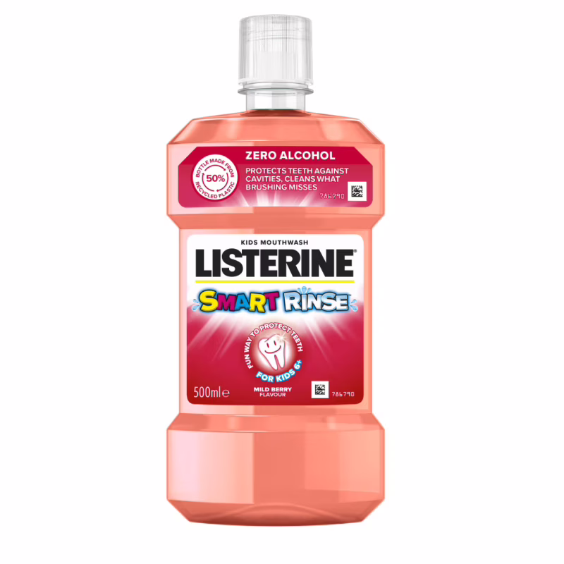 Ополаскиватель для полости рта Listerine Smart Rinse Ягодная свежесть 500 мл (3574661787190)