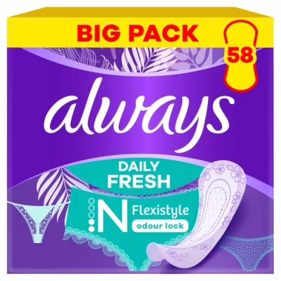 Ежедневные прокладки Always Daily Fresh Normal Flexistyle 58 шт. (8700216461757)