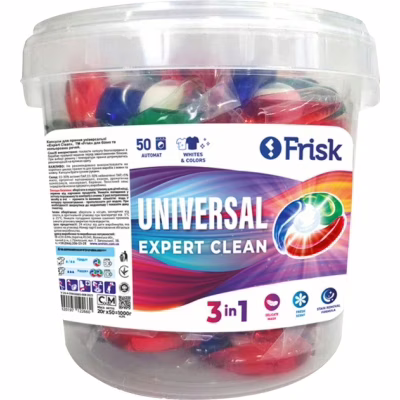 Капсули для прання Frisk Expert Clean Universal 50 шт. (4820197122660)