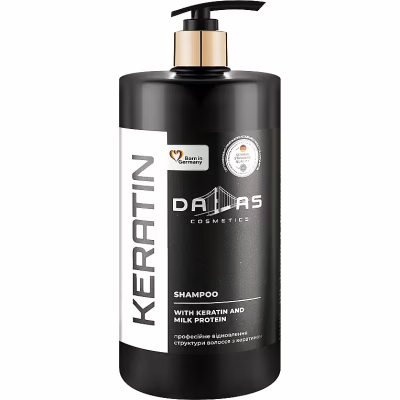 Шампунь Dalas Cosmetics Keratin Shampoo С кератином и молочным протеином 1000 г (4262396141484)
