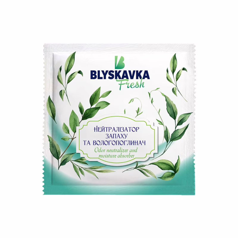 Ароматическое саше Blyskavka Fresh Нейтрализатор запаха и влагопоглотитель 10 г (4820214192768)