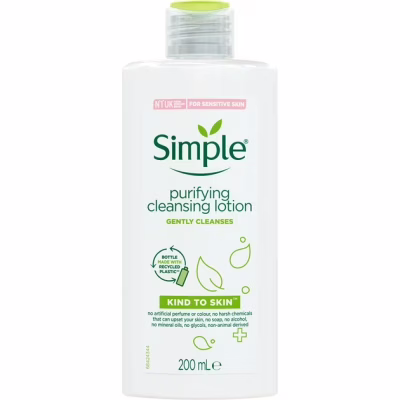 Лосьон для лица Simple Kind to Skin Purifying Cleansing Lotion 200 мл (5011451103849)