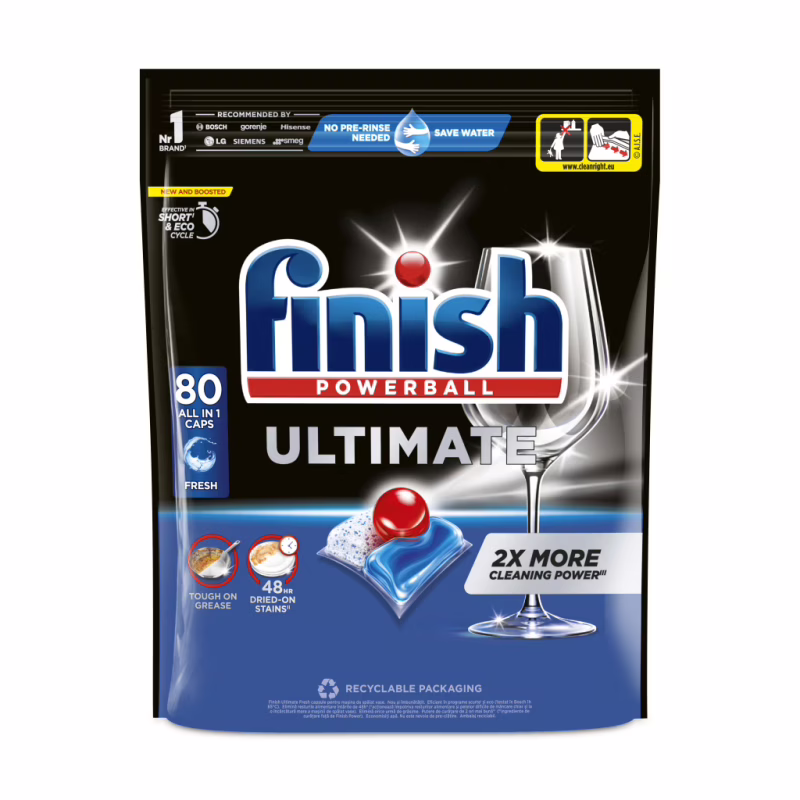 Таблетки для посудомийних машин Finish Ultimate All in 1 80 шт. (5908252014903)