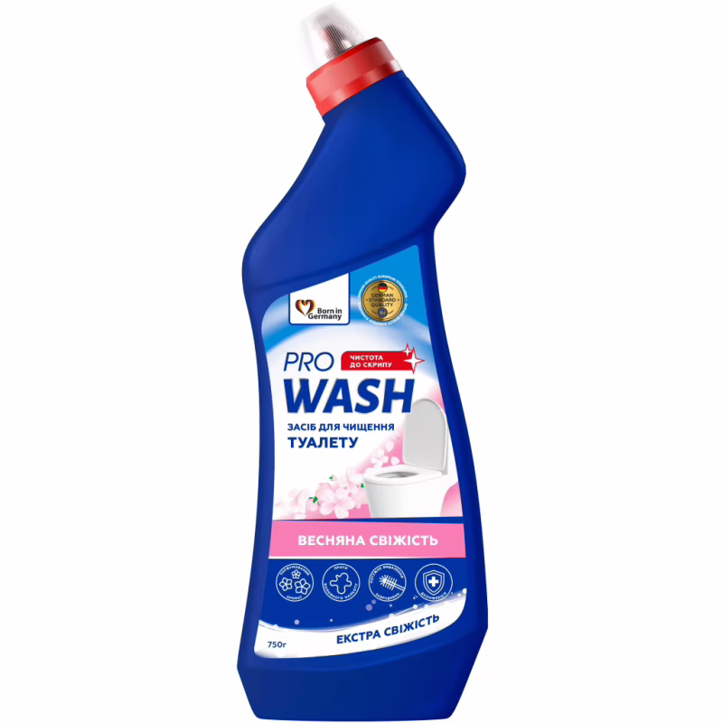 Средство для чистки унитаза Pro Wash Весенняя свежесть 750 г (4262396145499)