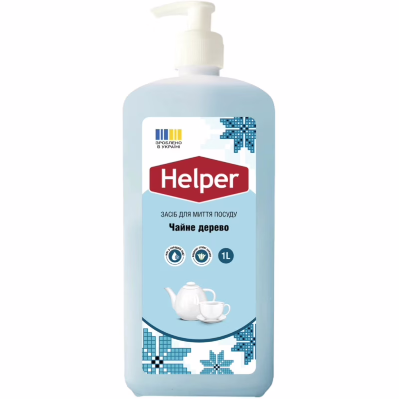 Засіб для ручного миття посуду Helper Чайне дерево 1 л (4820183972194)