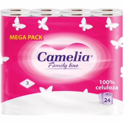 Туалетний папір Camelia 3 шари 24 рулони (8606103756244)