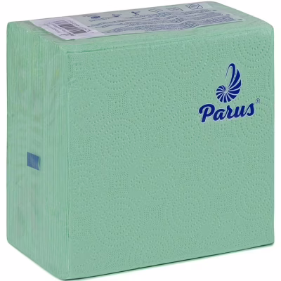 Серветки столові Parus 1 шар 33х33 см Зелені 100 шт. (4820205440366)