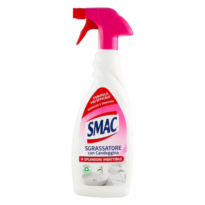 Спрей для чистки ванн Smac Sgrassatore Con Candeggina С отбеливающим эффектом 650 мл (8003650025982)