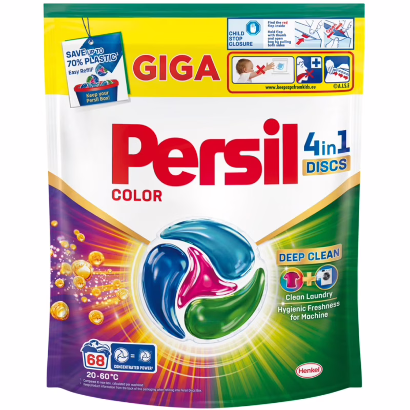 Капсули для прання Persil 4in1 Discs Color Deep Clean 68 шт. (9000101826746)