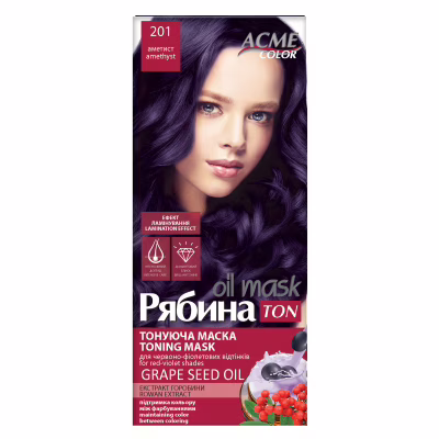 Оттеночный бальзам Acme Color Hair Care Ton Oil Mask 201 - Аметист (4820197009398)