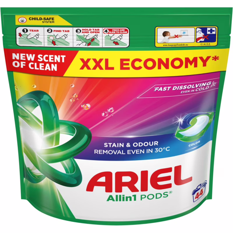 Капсули для прання Ariel Pods All-in-1 Color Для кольорового 44 шт. (8700216764544)