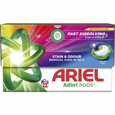 Капсулы для стирки Ariel Pods All-in-1 Color Для цветного 22 шт. (8700216765336)