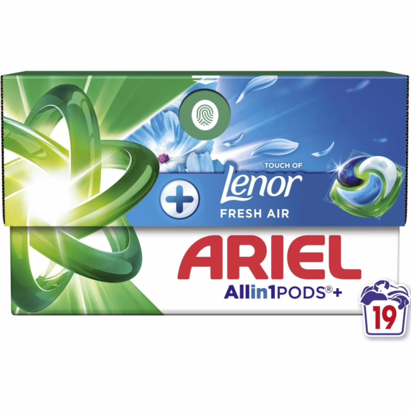 Капсулы для стирки Ariel Pods+ All-in-1 Touch of Lenor Прикосновение свежего воздуха Lenor 19 шт. (8700216765954)