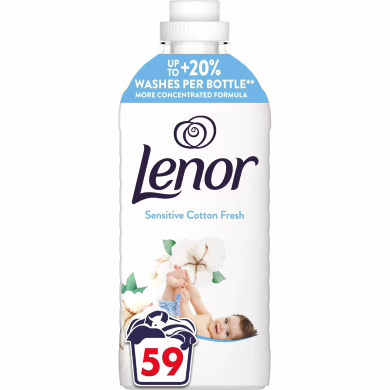 Кондиціонер для білизни Lenor Для чутливої шкіри Свіжість бавовни 1.239 л (8700216724470)