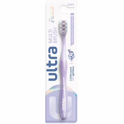 Зубна щітка Fesco Ultra Multi Brush Soft Фіолетова (4820204702106)