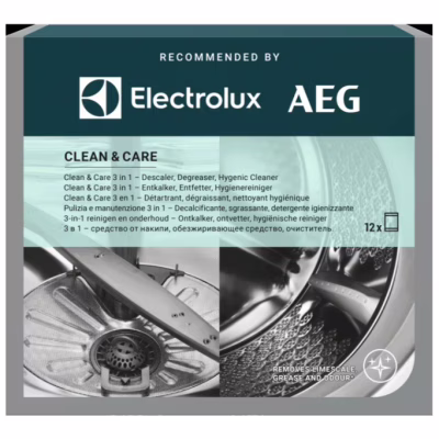 Очищувач для пральних машин Electrolux Clean & Care 3 в 1 12 шт. (M2GCP121)