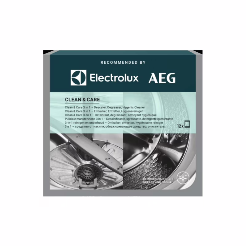 Очищувач для пральних машин Electrolux Clean & Care 3 в 1 12 шт. (M2GCP121)