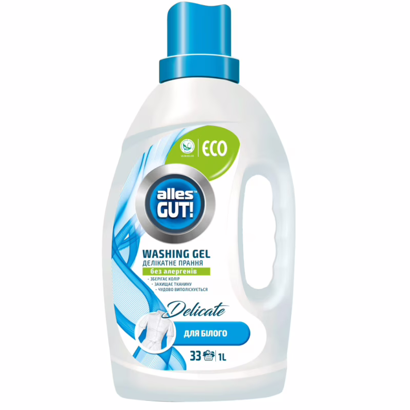 Гель для прання Alles GUT! Eco Для білих тканин 1 л (4823051467204)