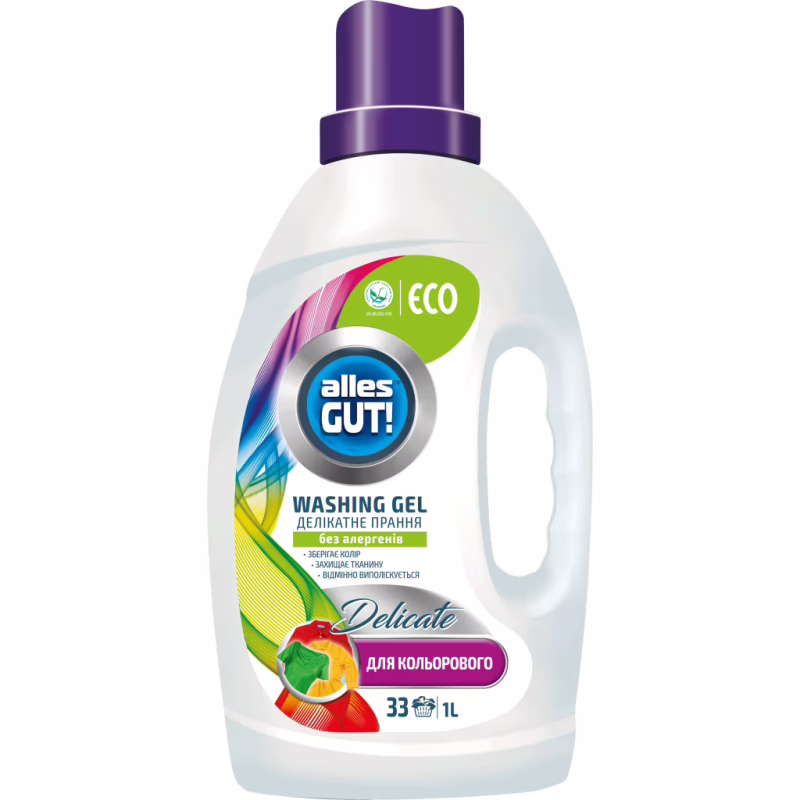 Гель для стирки Alles GUT! Eco Для цветного белья 1 л (4823051467181)